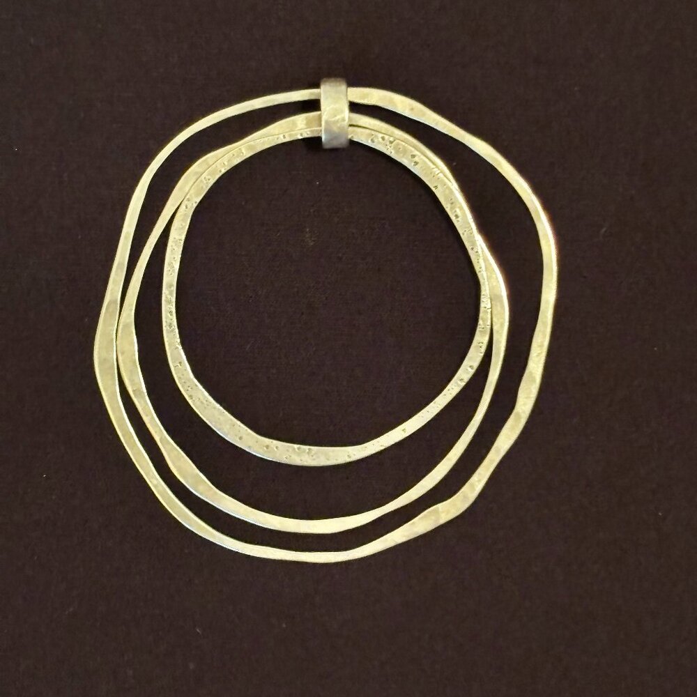 Silpada Concentric Hammered Circles Pendant